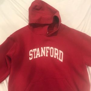Red Stanford Champion Hoodie